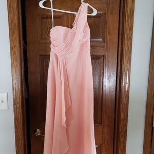 Davids Bridal Petal Pink Bridesmaid Dress